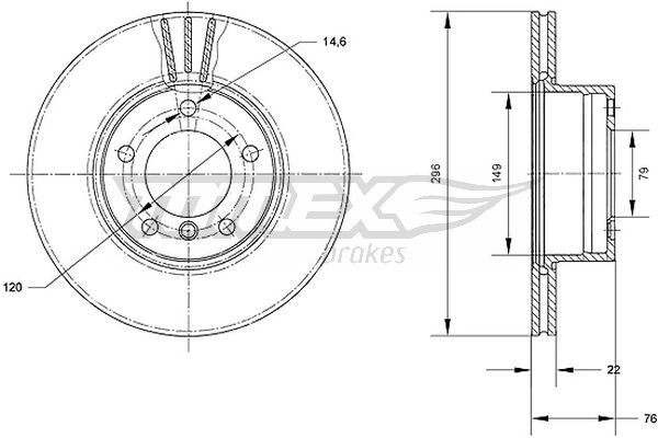 TOMEX Brakes Bremsscheibe